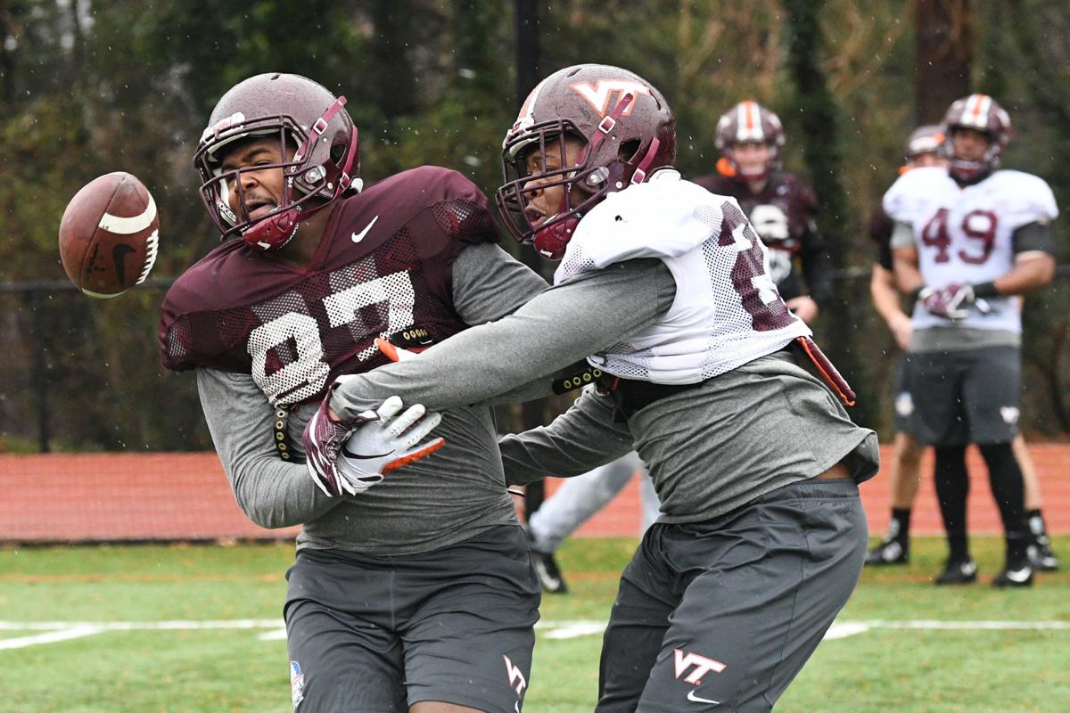 Virginia Tech Military Bowl practice