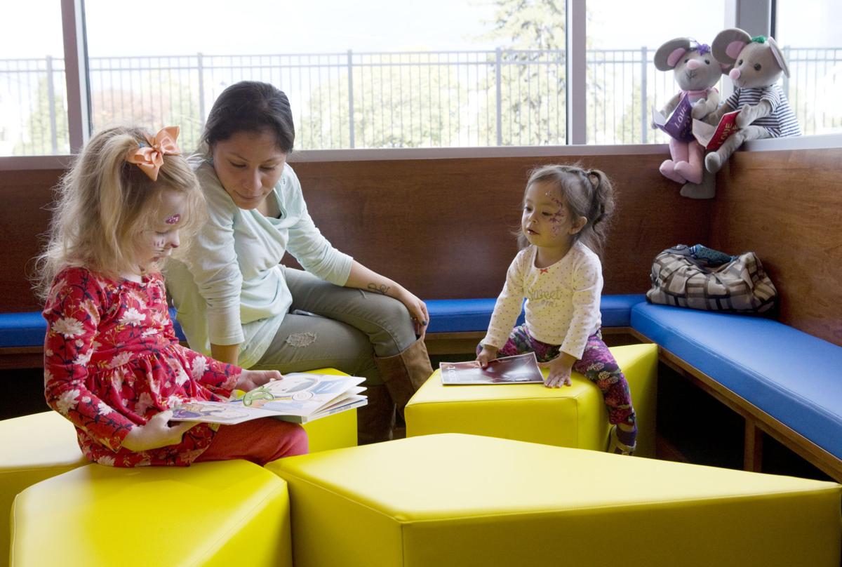 Williamson Road library reopens with more space and books and a giant