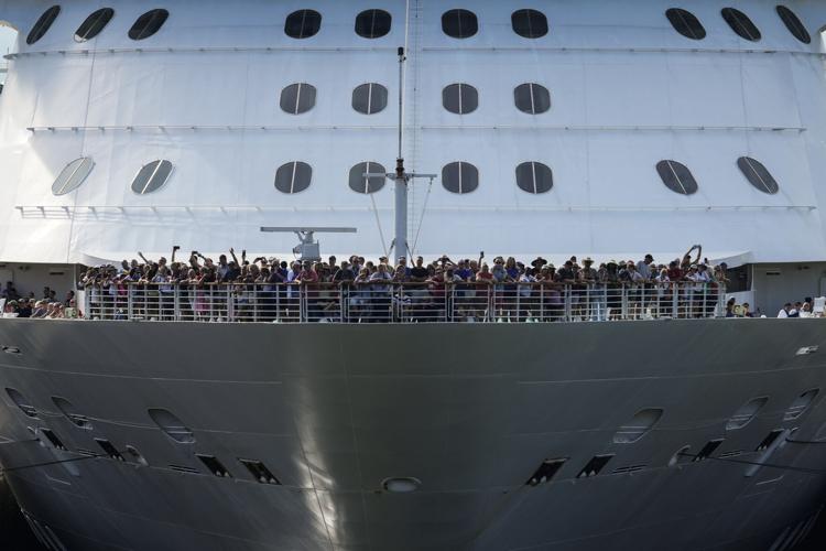 APTOPIX Panama Canal Cruise Ship