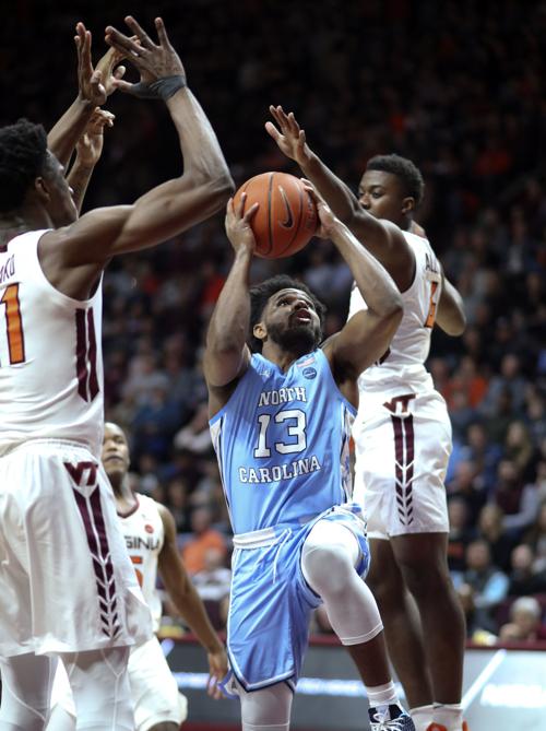 Virginia Tech Outlasts Unc 79 77 In Double Overtime Virginia