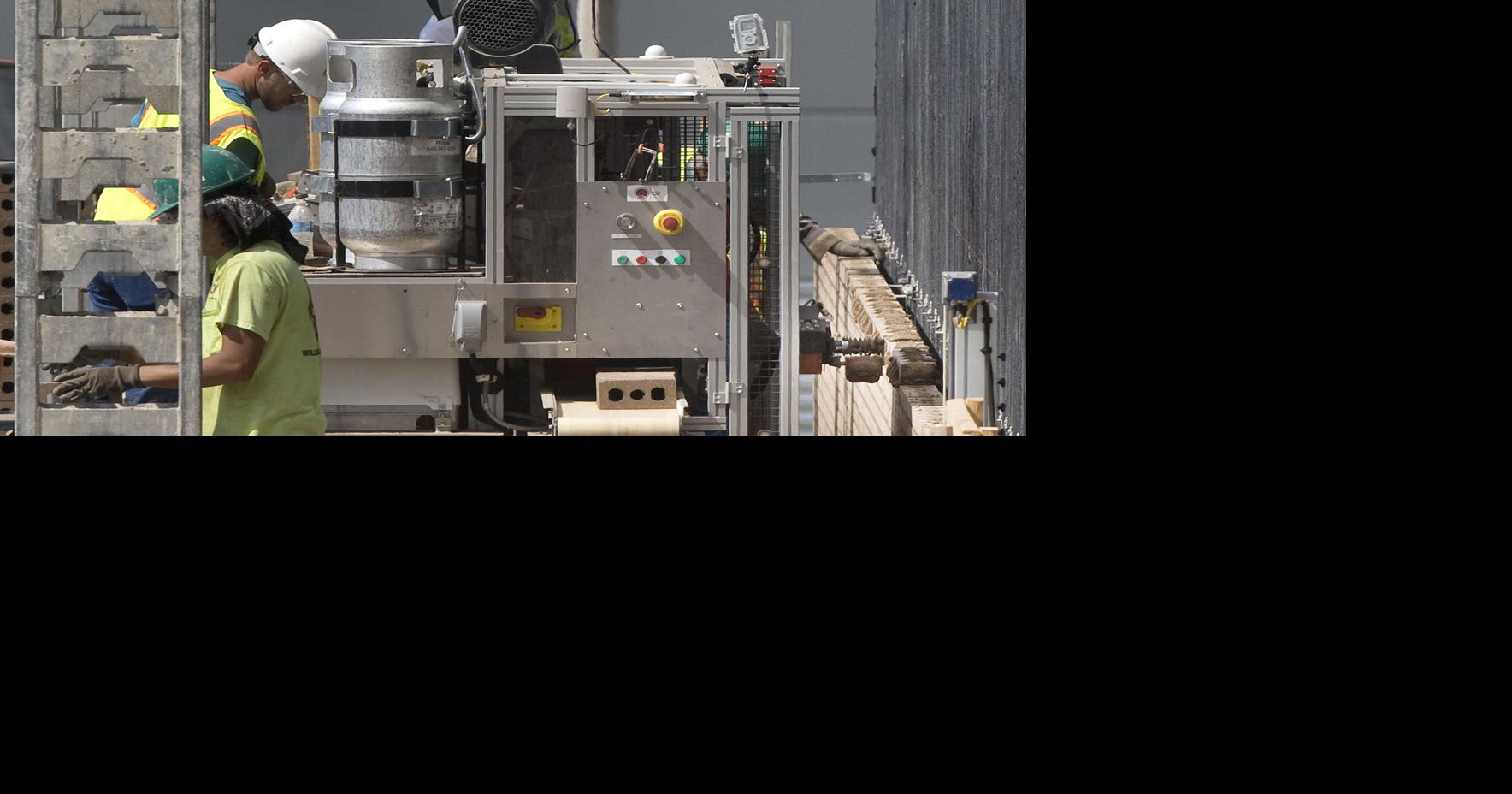 Robot with sturdy grip rebricks Roanoke's Poff Federal Building