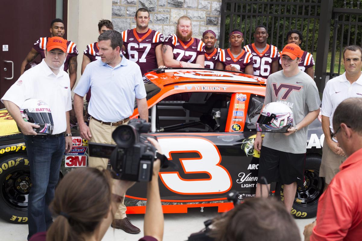 Nascar Driver Dillon Visits Hokies To Help Promote 2016 Battle At Bristol Virginia Tech Roanoke Com