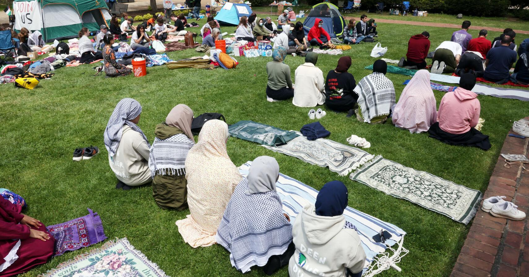 Protesters set up encampment at Virginia Tech - Vimarsana News