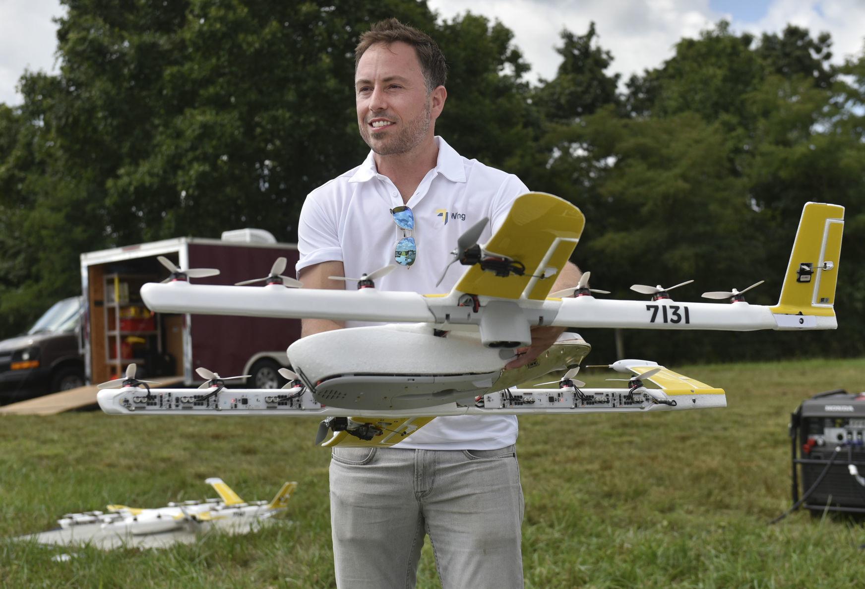 Wing unveils Christiansburg site that will serve as hub for drone