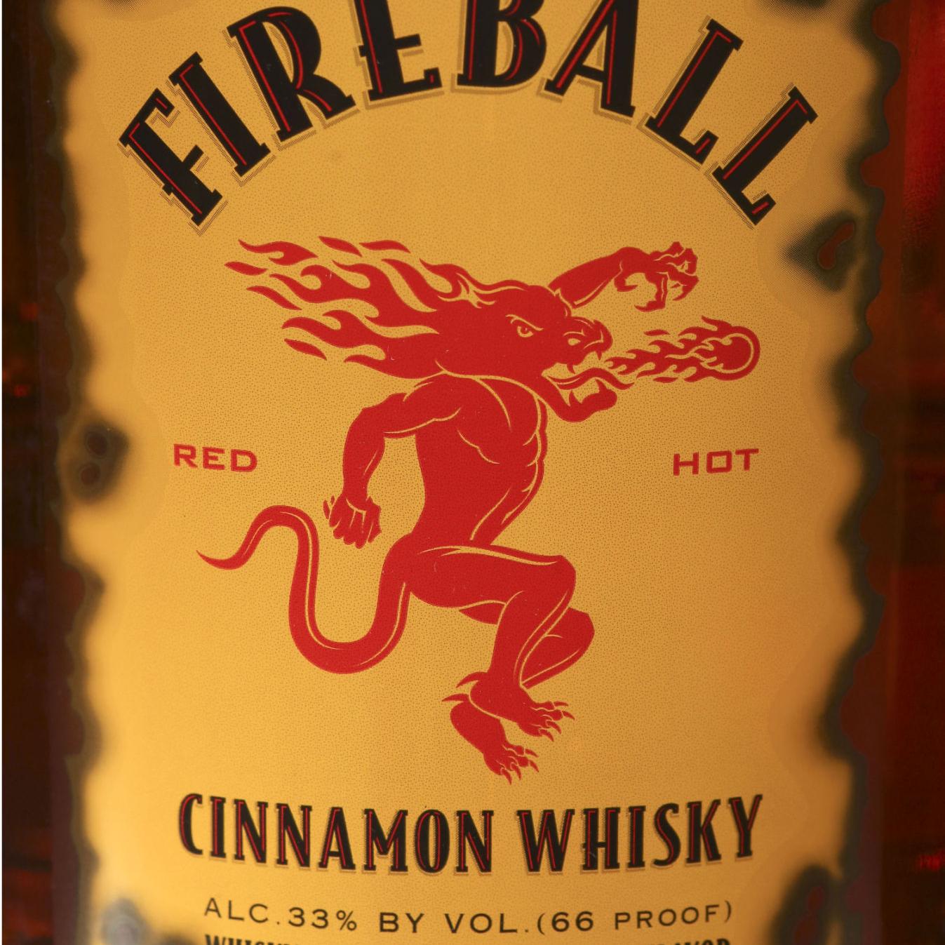 Logo fireball label