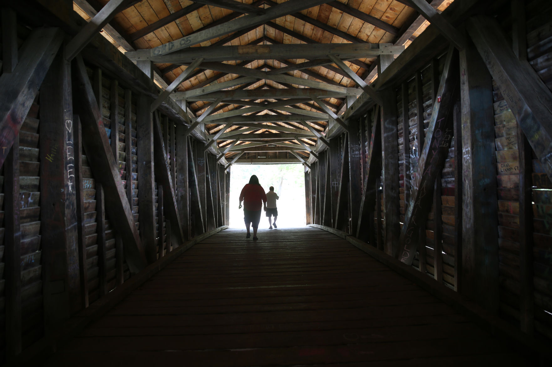 159 year old Humpback Bridge in Alleghany County survives another