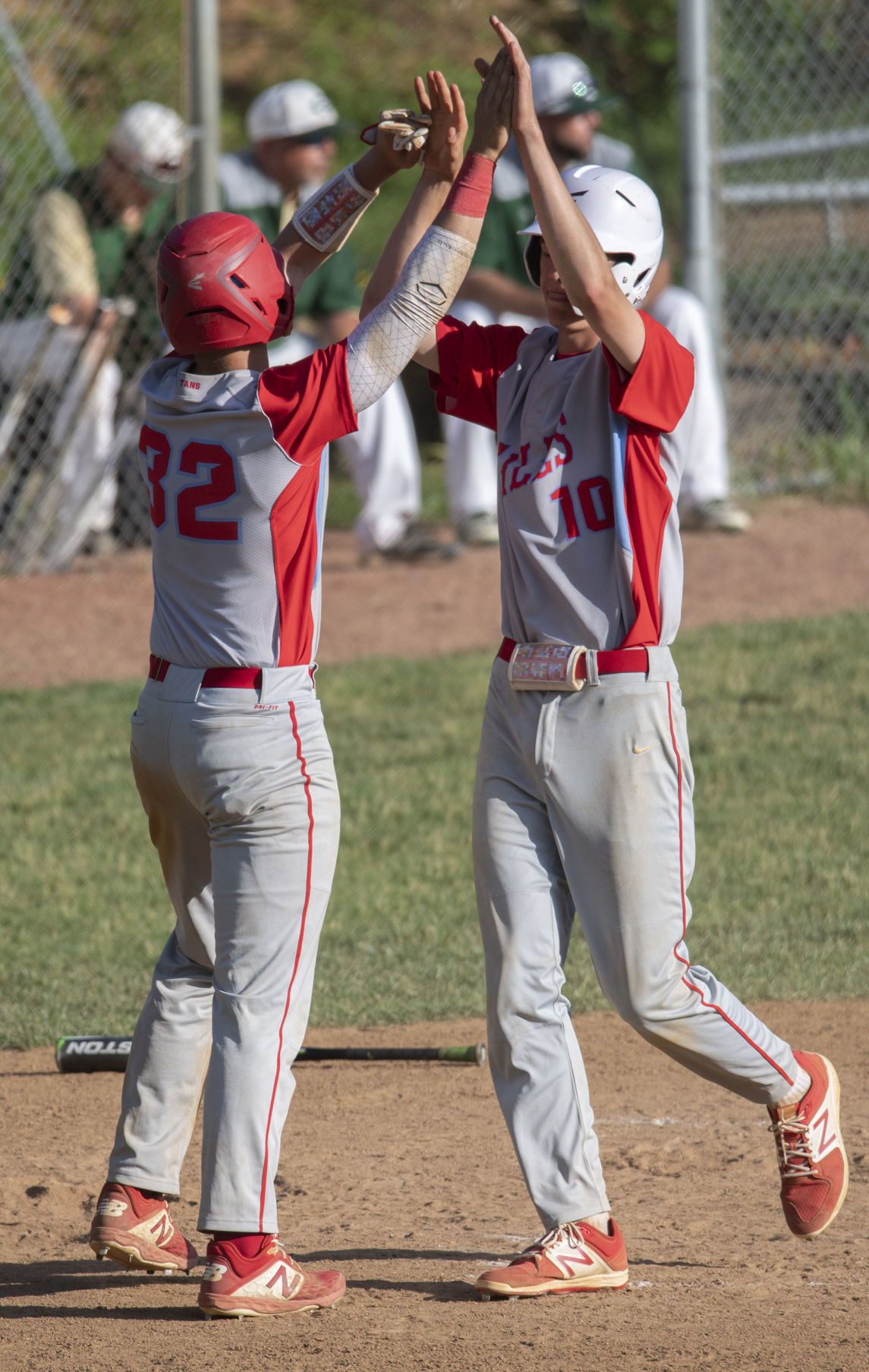 Scenes from the GilesGlenvar baseball game High Schools