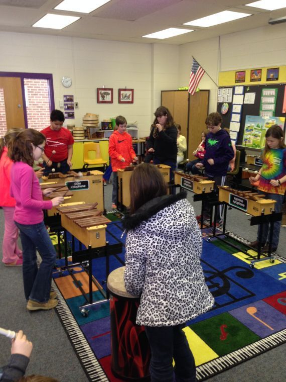 Photos Troutville Elementary School students explore music