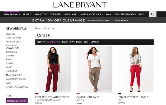 lane bryant website