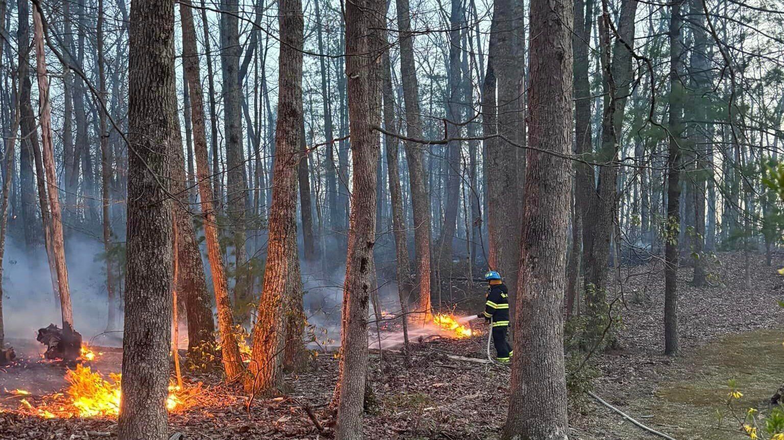 Crews Battle Scores Of Wildfires In Virginia, Including A Blaze In ...