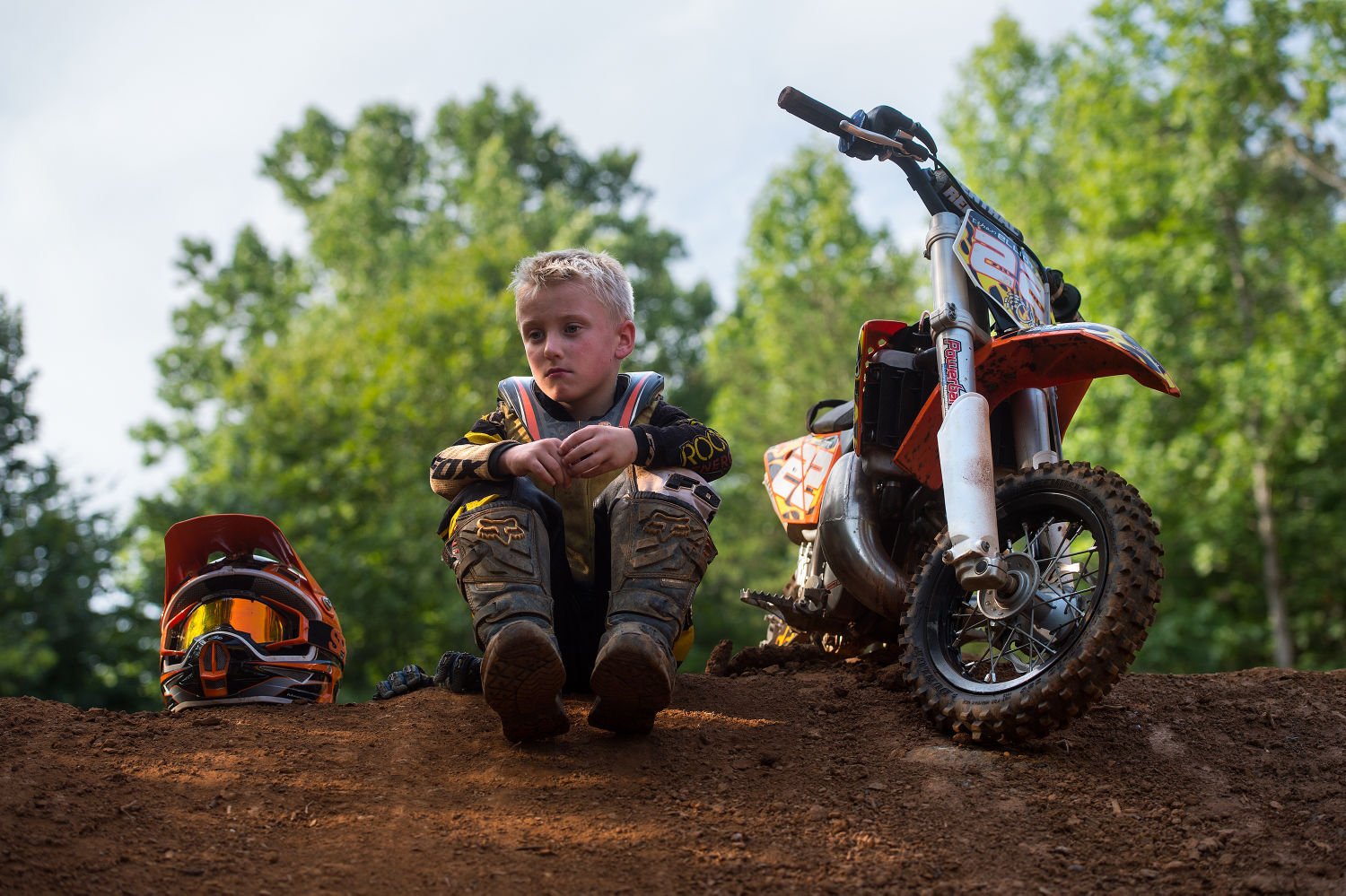 6-year-old hopes to win motocross trophy image
