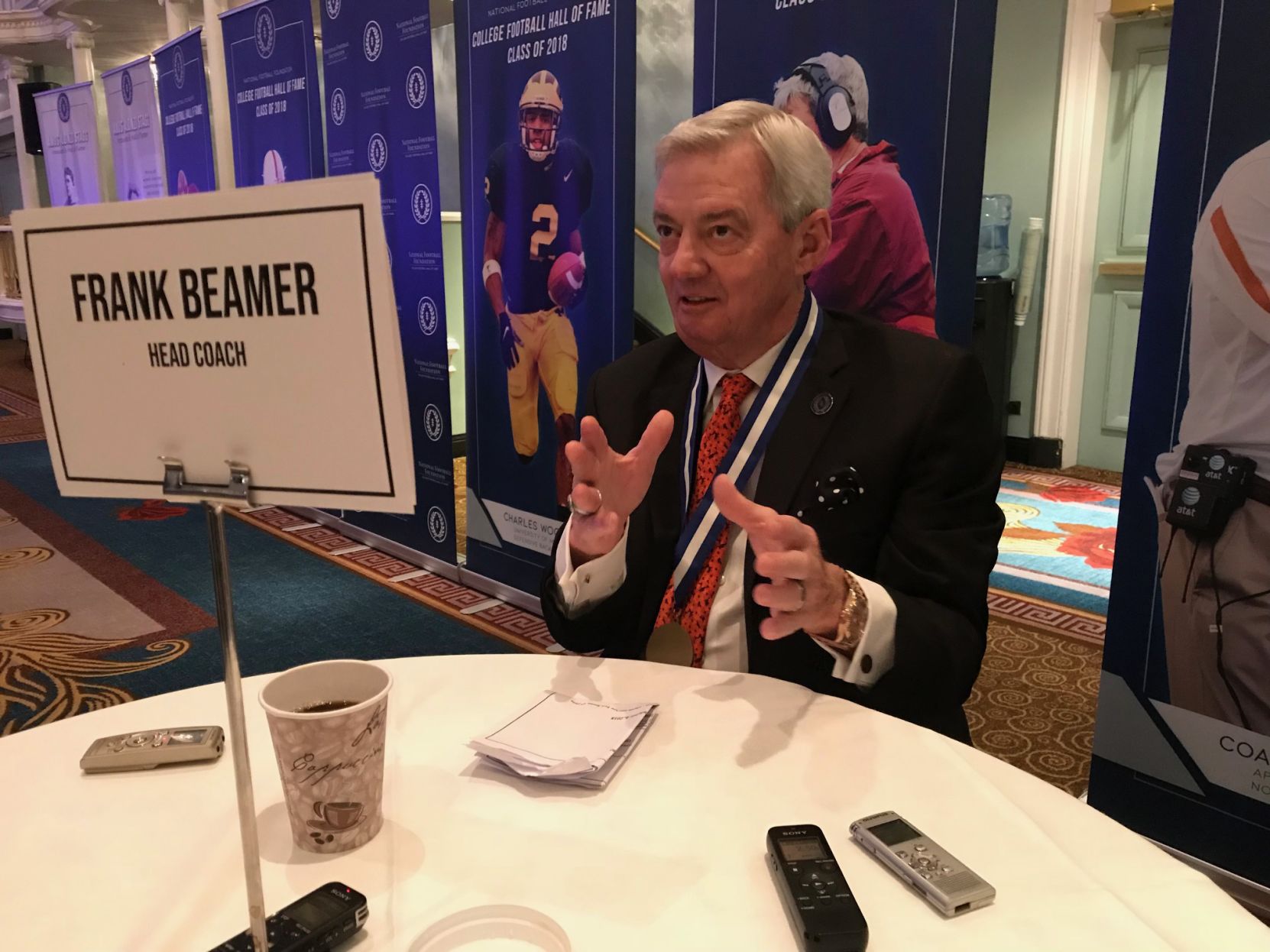 gamecock football with coach beamer
