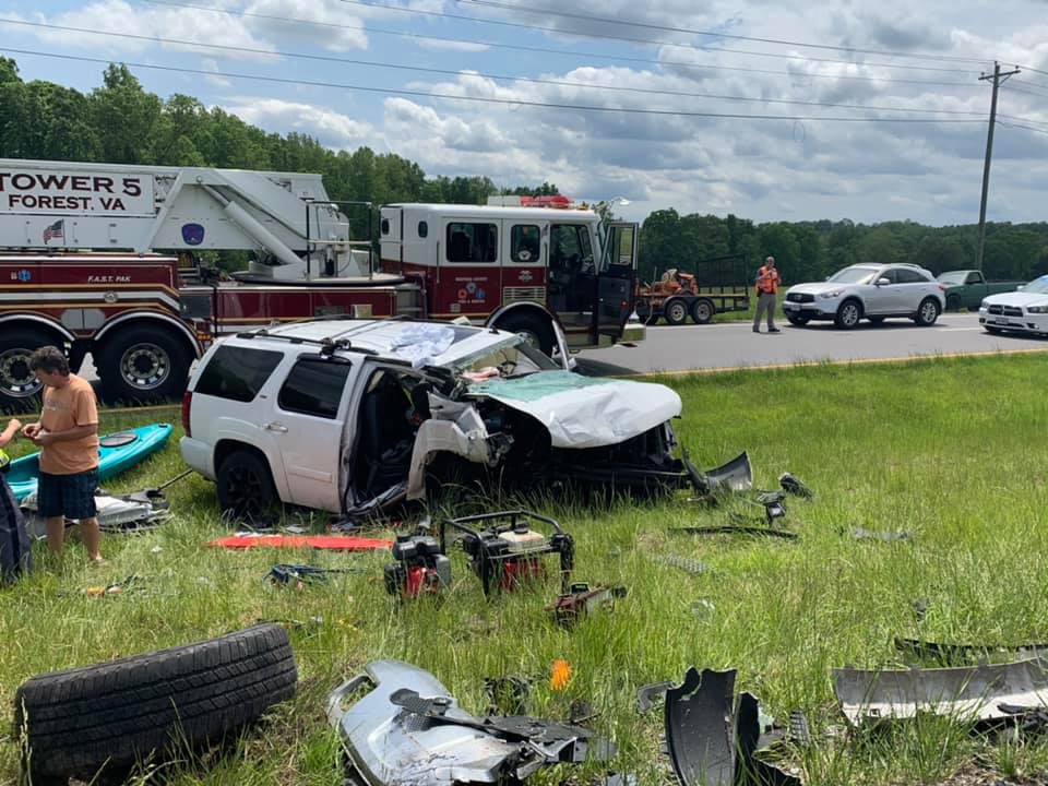 Driver Dies, Lynchburg Couple Seriously Injured In U.S. 460 Crash In ...