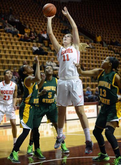 Freshman Regan Magarity Helps Lift Hokies Over Norfolk State