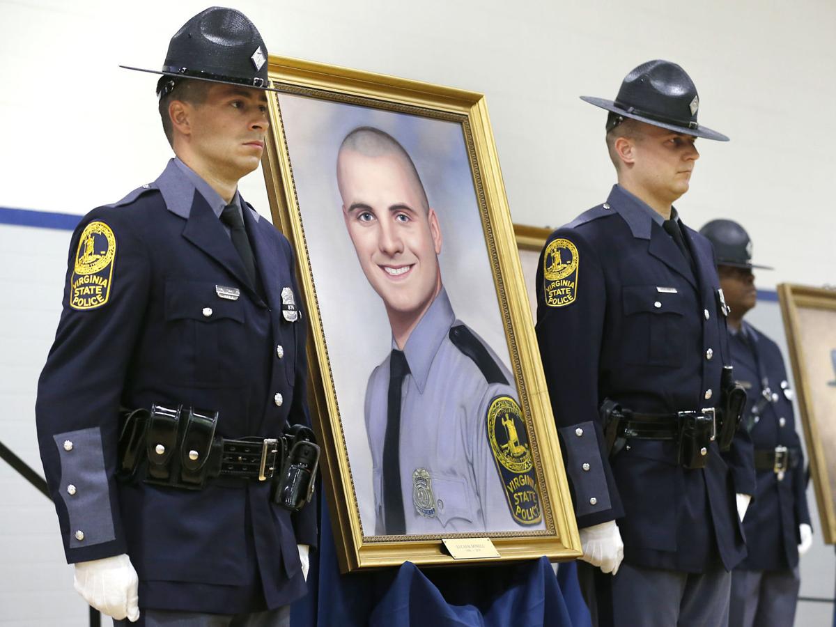 At annual memorial, state police unveil portrait of trooper who was