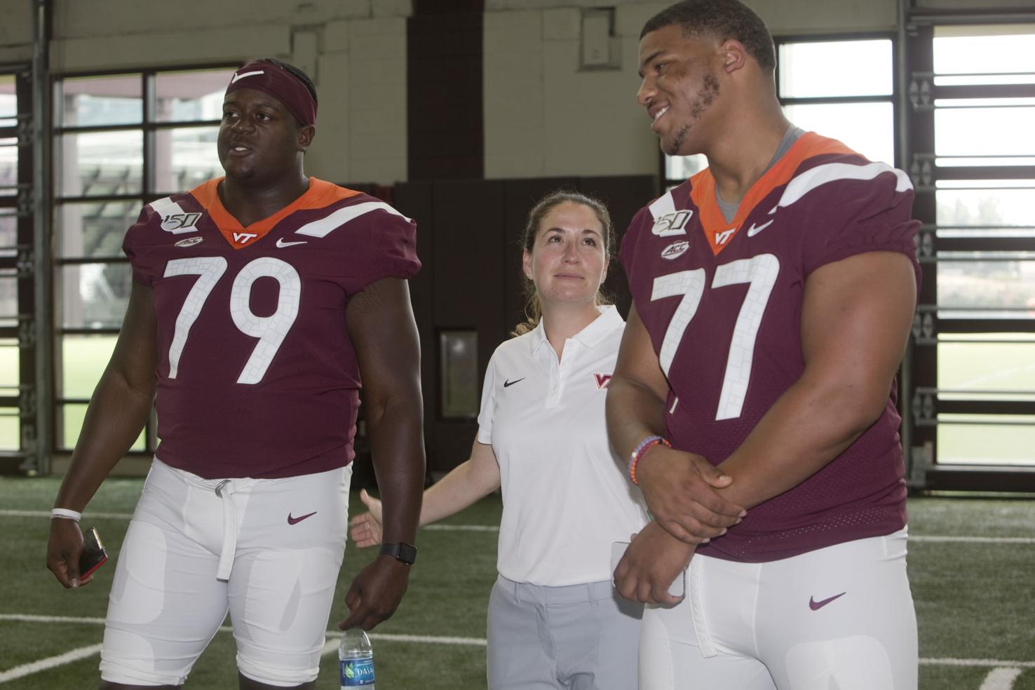 Virginia Tech's director of football operations Danielle Bartelstein