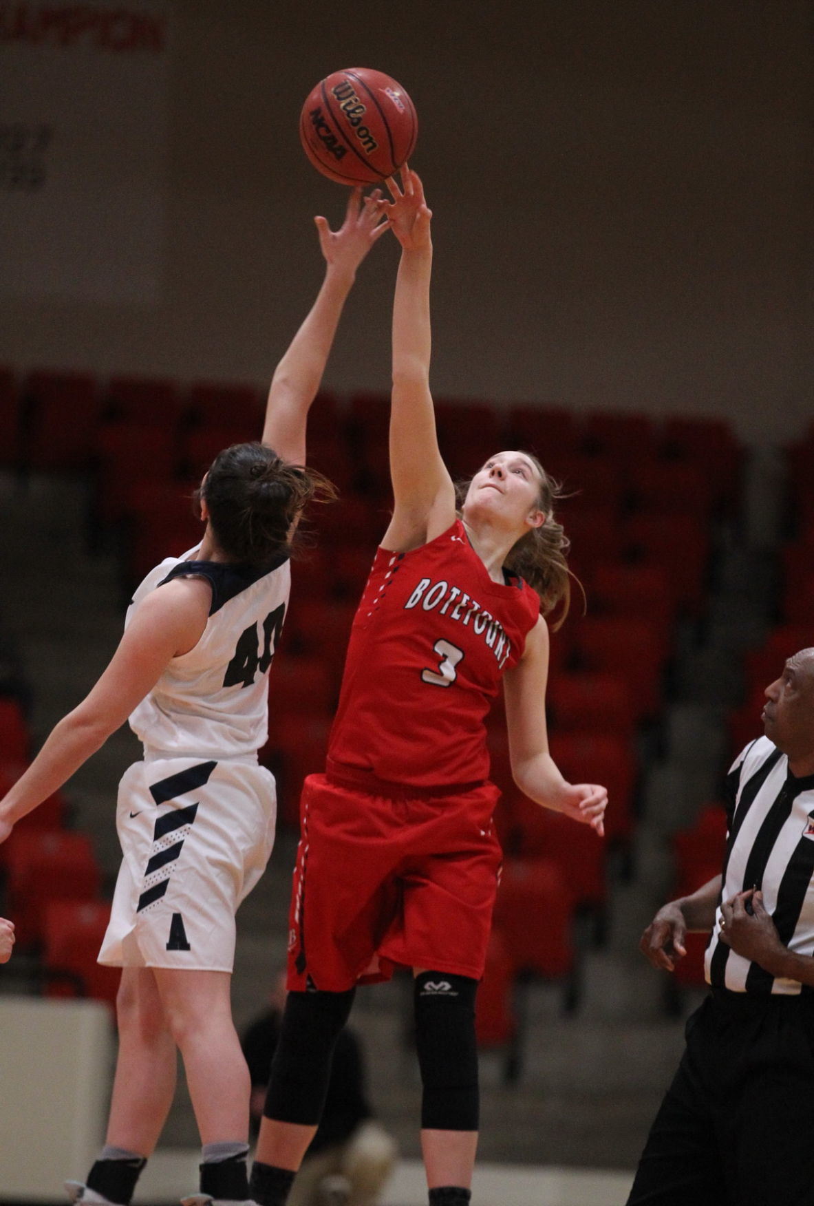Scenes from Lord BotetourtAbingdon Class 3 girls state basketball
