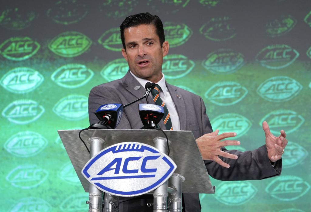 2019 Acc Football First Year Miami Coach Manny Diaz Looking To