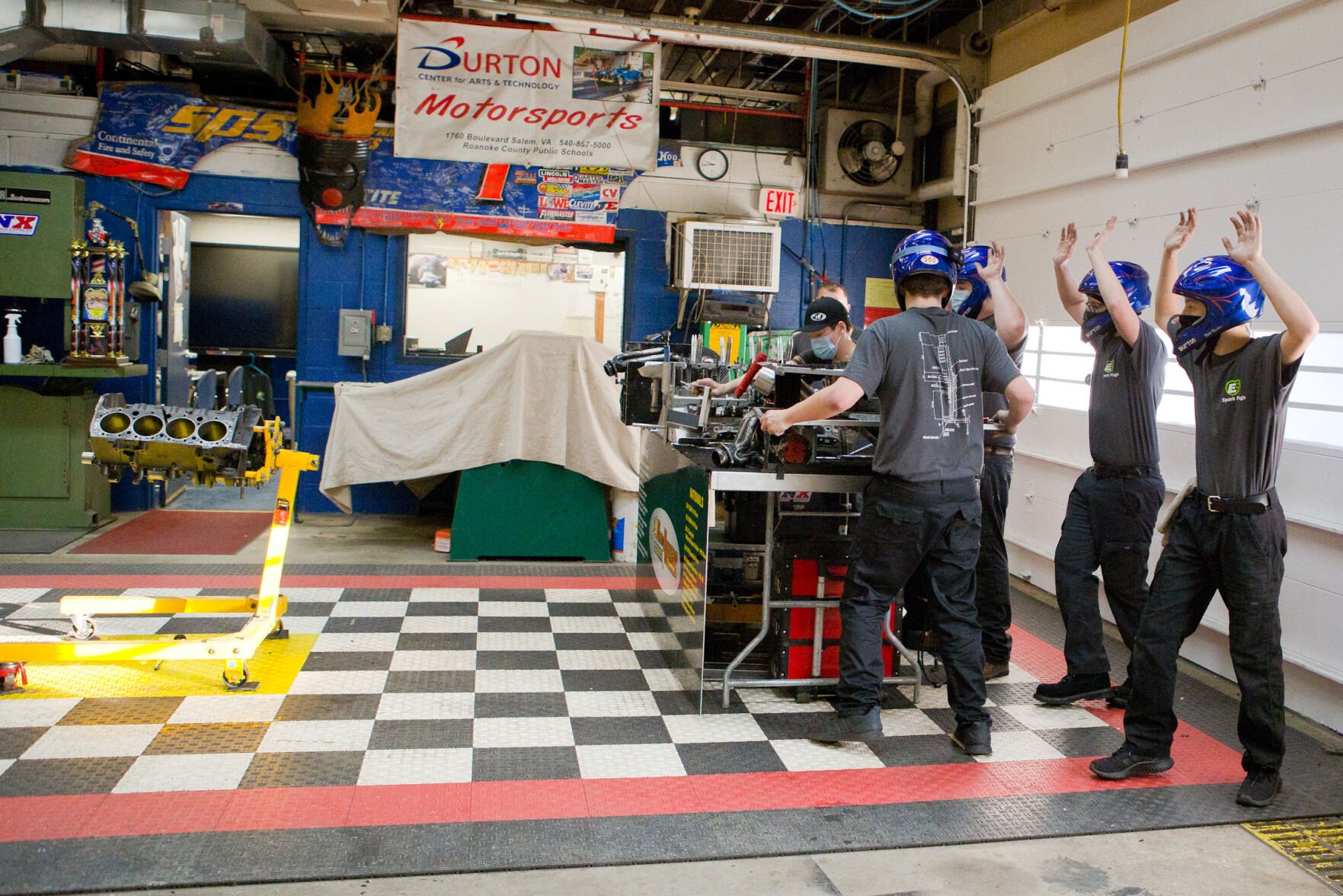 Photos and video Champion engine builders at Burton Center for