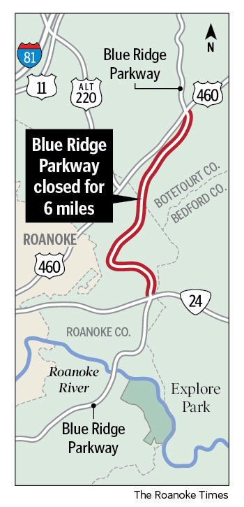 6 Miles Of Blue Ridge Parkway North Of Roanoke Still Closed As Fall ...