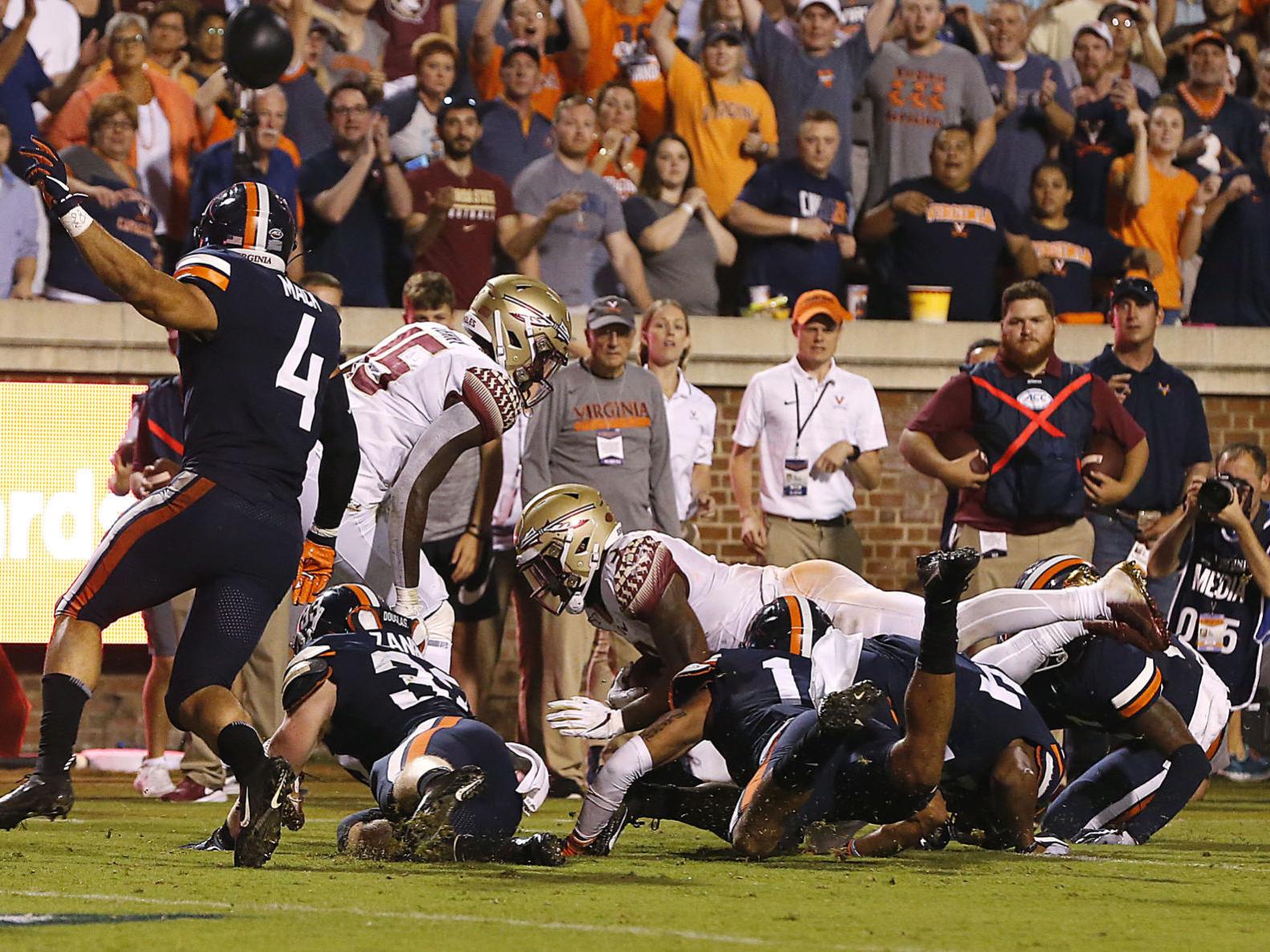 Uva Football Current Cavaliers Embrace Connection With 1995 Team After Fsu Win Uva Roanoke Com