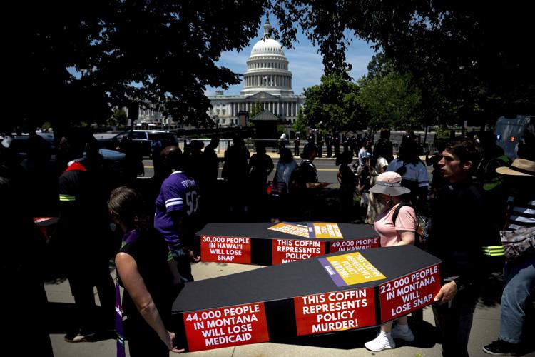APTOPIX Congress Tax Cuts Protest
