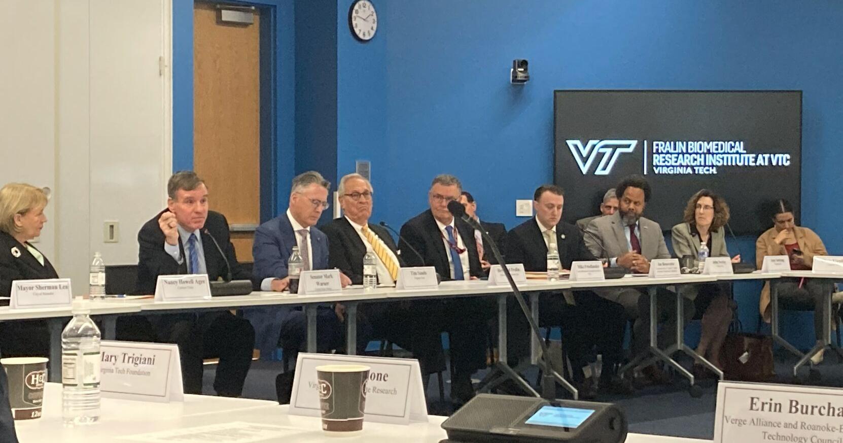 Sen. Warner brainstorms about biotech in Roanoke - Vimarsana News