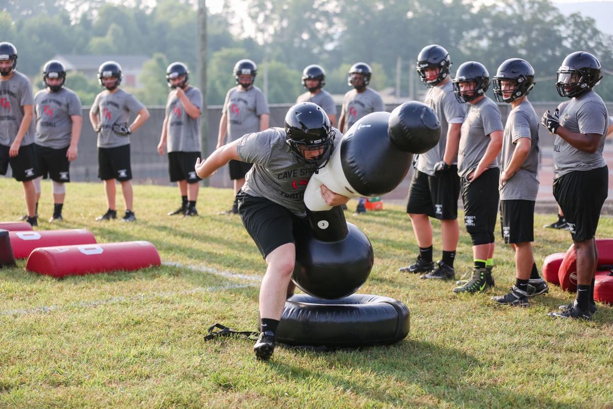 Scenes from Cave Spring High football practice High Schools
