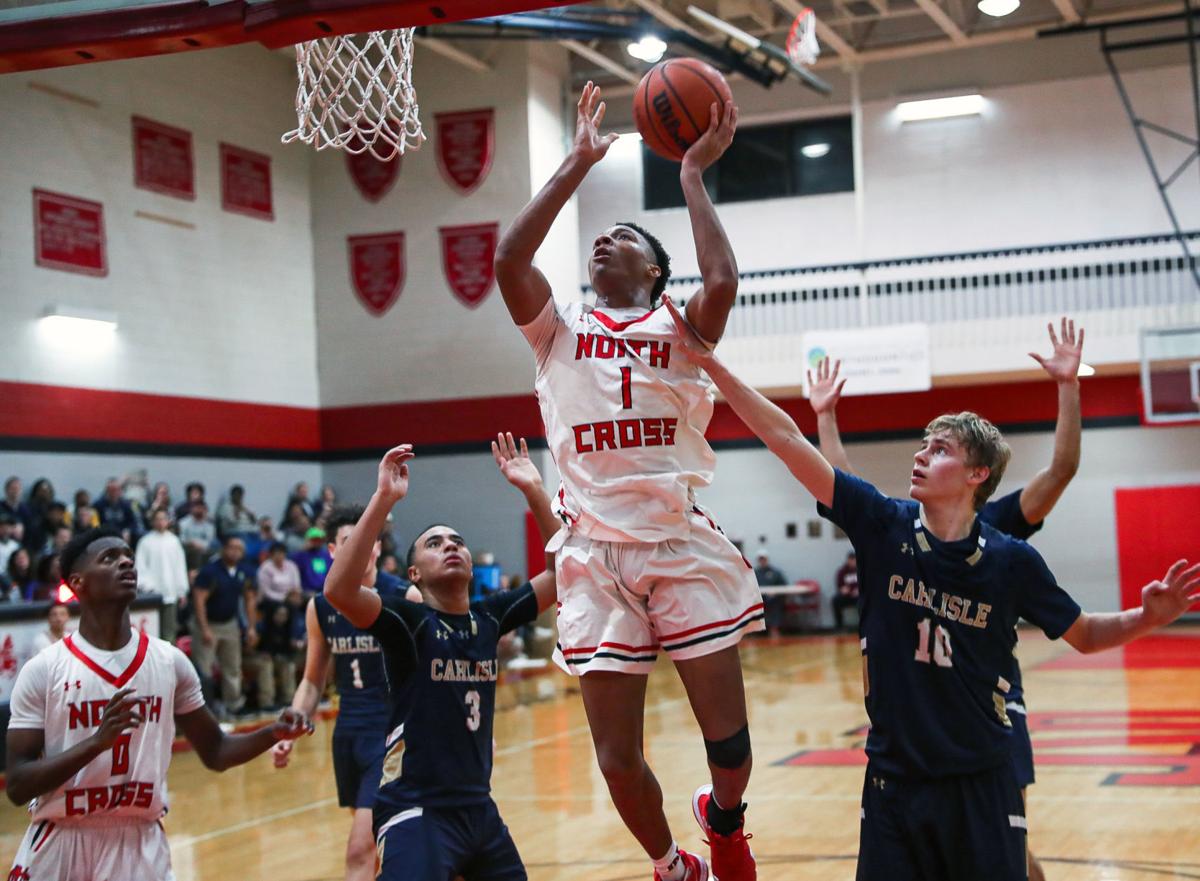 H S Boys Basketball Carlisle Holds Off North Cross In Overtime
