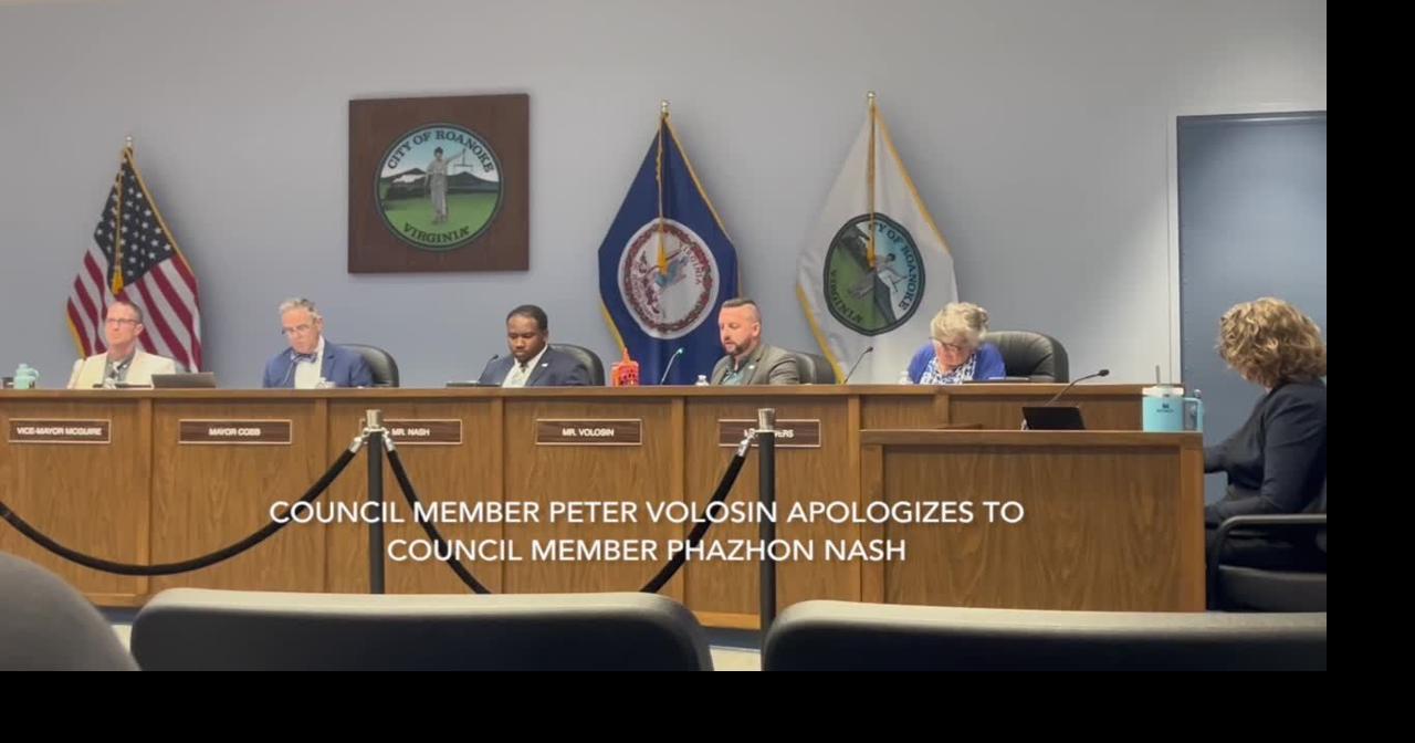 Roanoke City Council member apologizes for remark