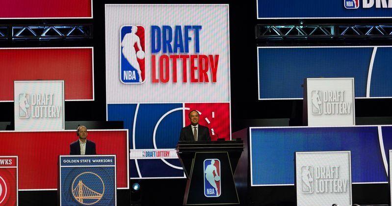 May 10, 2026; Chicago, IL, USA; Rehearsal before the 2026 NBA Draft Lottery at Navy Pier. Mandatory Credit: David Banks-Imagn Images
