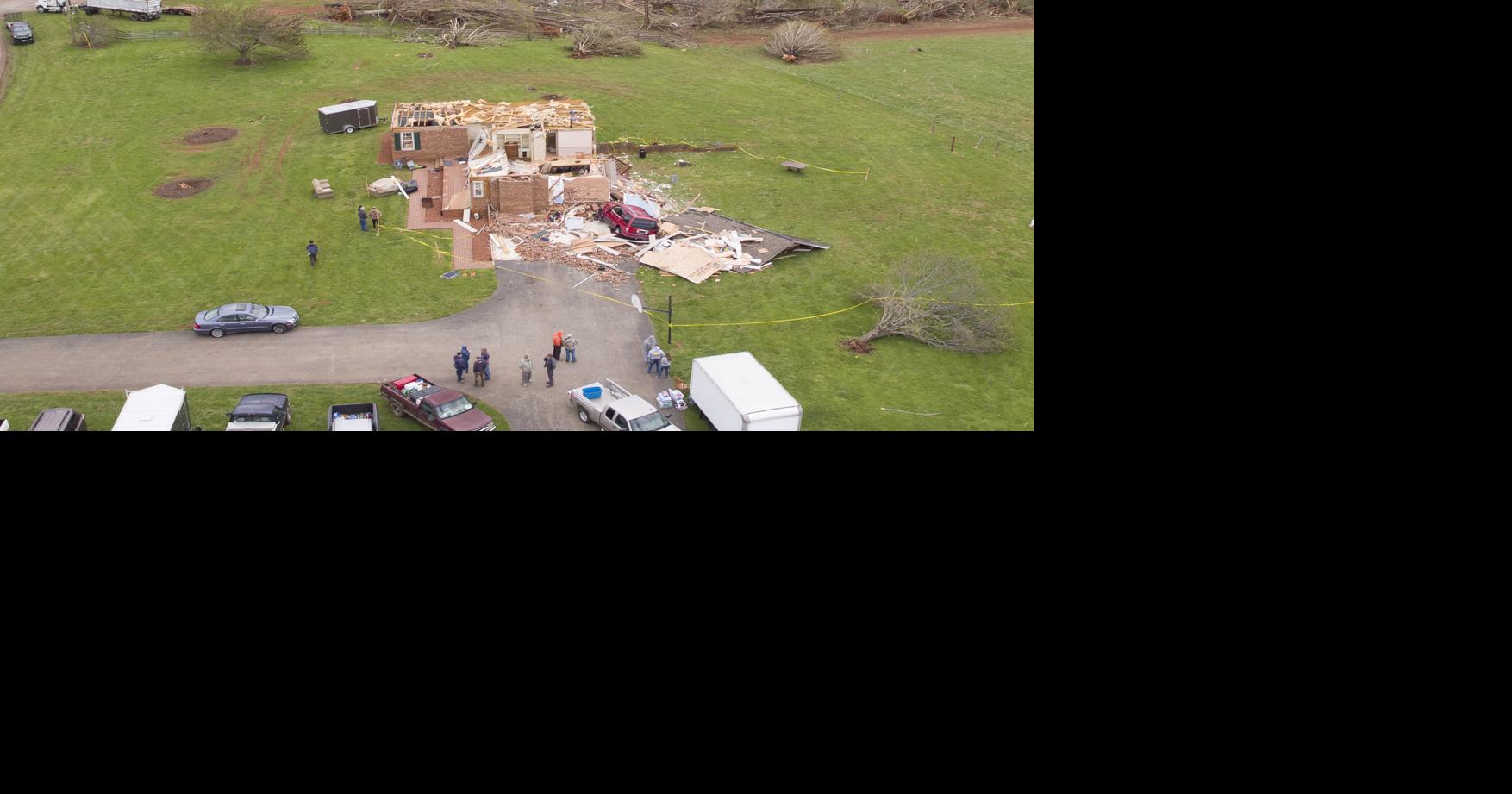 Tornado leaves path of destruction in Franklin County