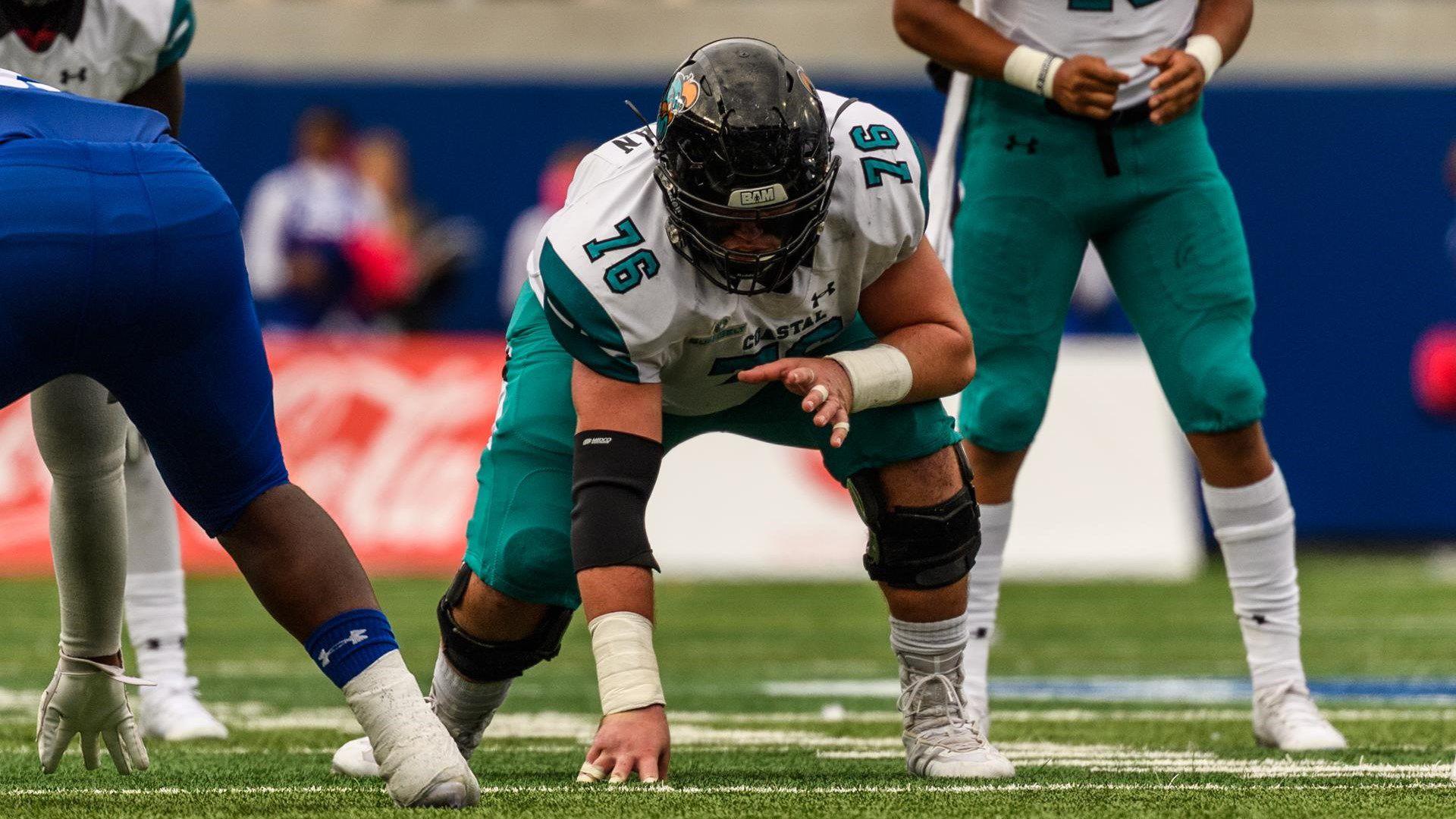 Coastal Carolina Offensive Lineman Transferring To Virginia Tech