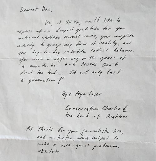 Charlie's letter