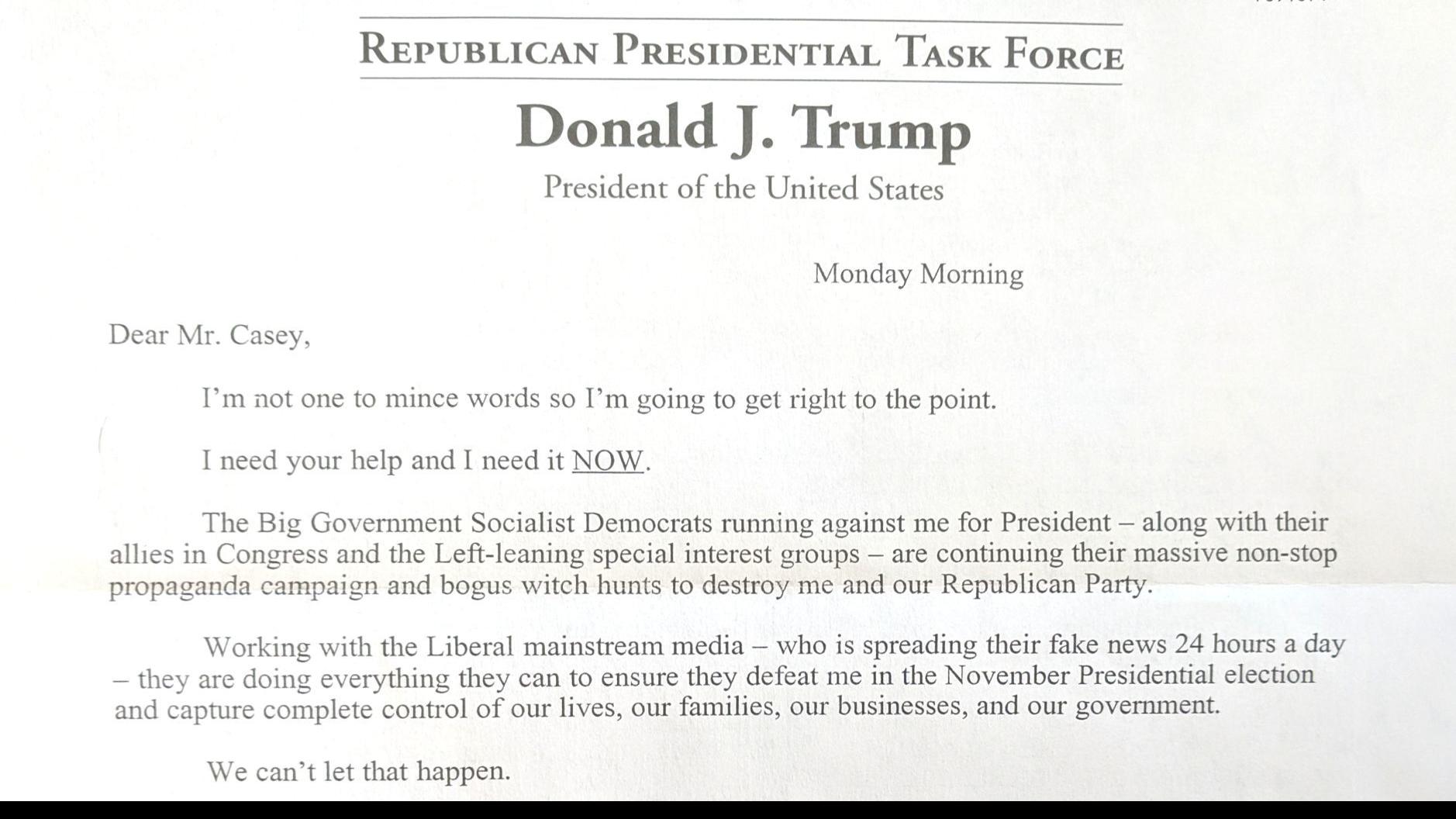 Casey Amid Pandemic Trump Fundraising Hype Carries On Local News Roanoke Com