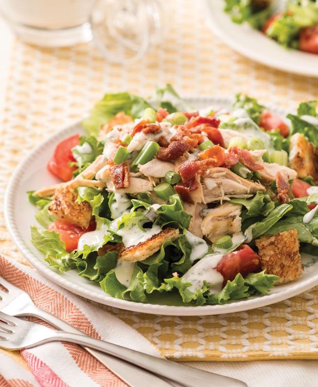 Make this chicken BLT salad at home and save a bunch of calories ...