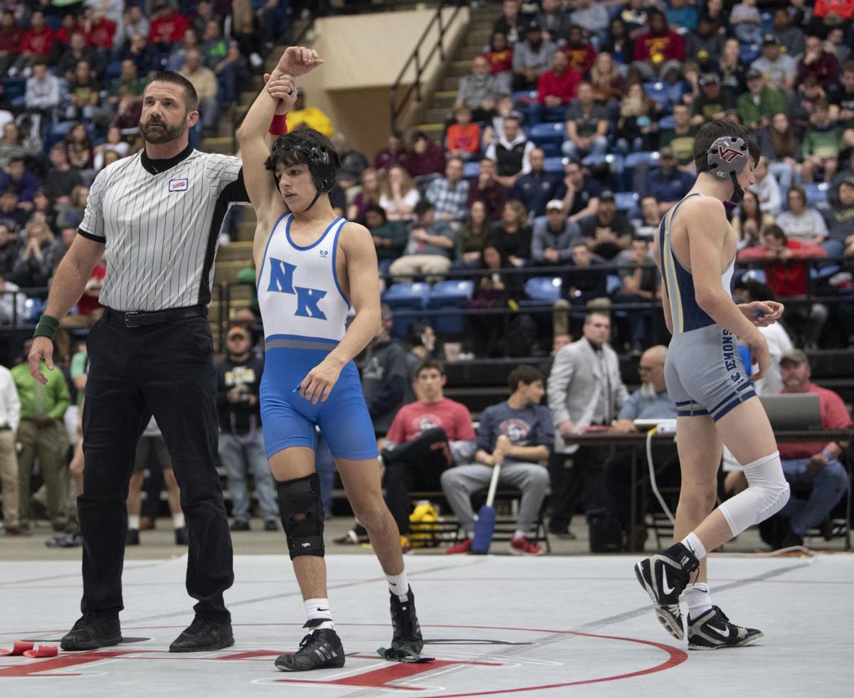 H S Wrestling New Kent Ends Christiansburg S State Title Streak