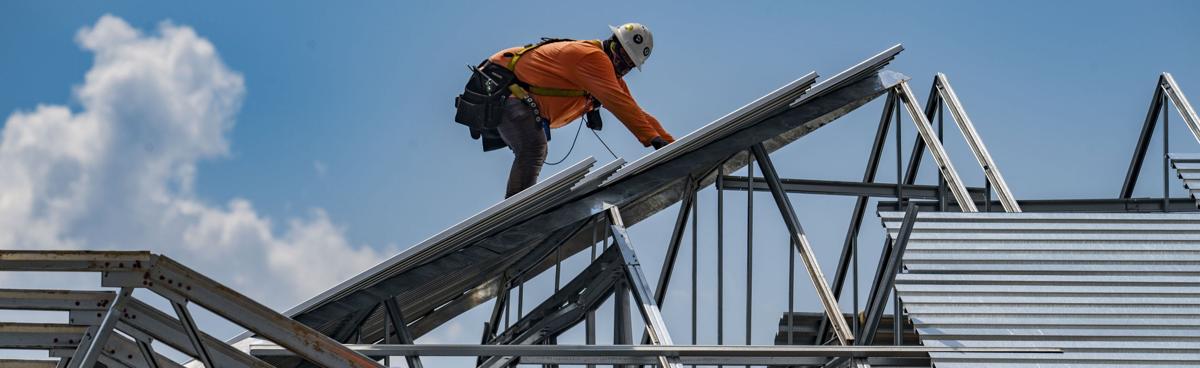 Photos Roanoke S Newest Fire Station Gets A Metal Roof Local News Roanoke Com