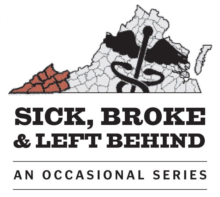 Sick, broke & left behind logo
