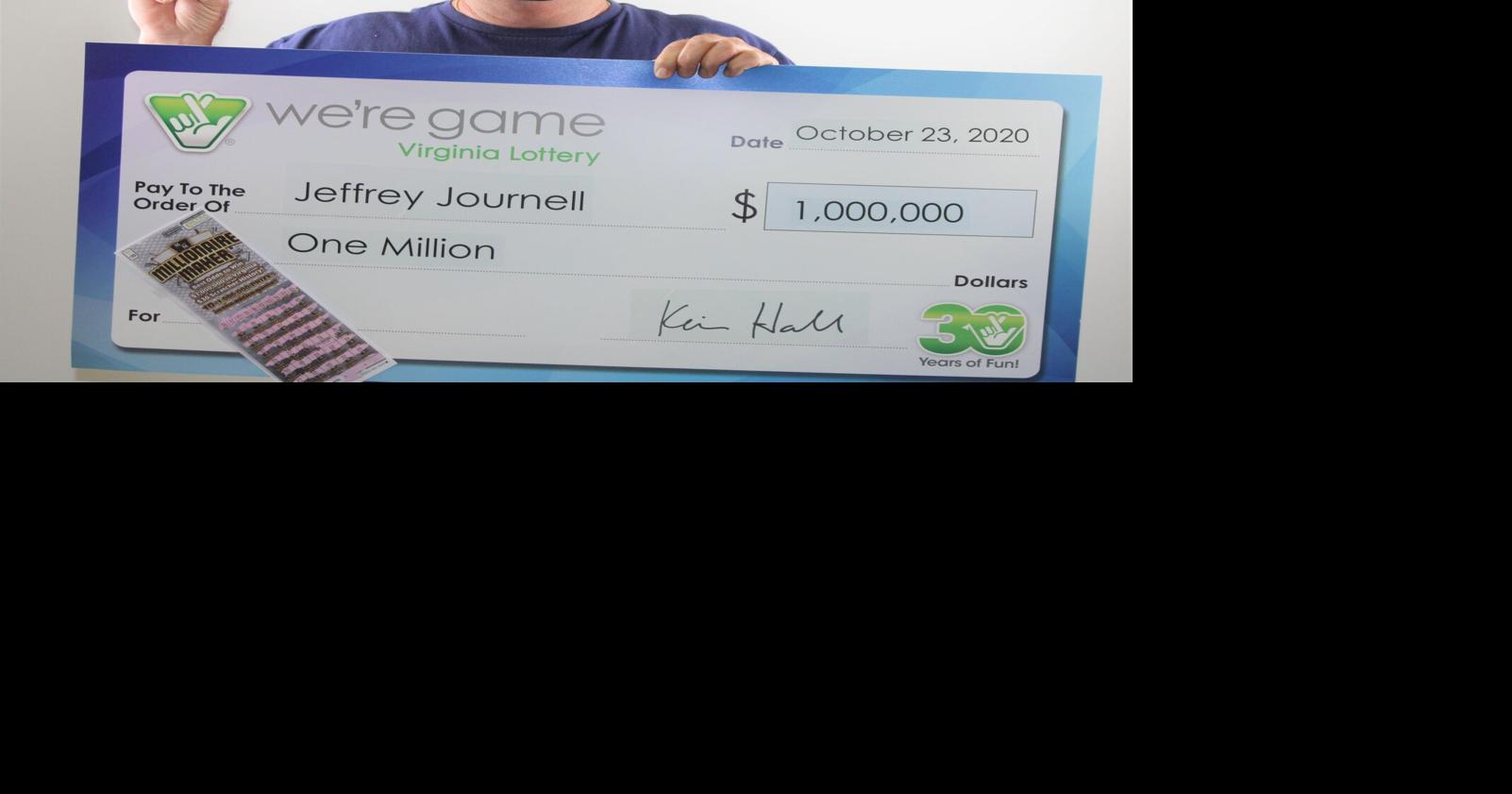Roanoke man scratches 1 million lottery ticket