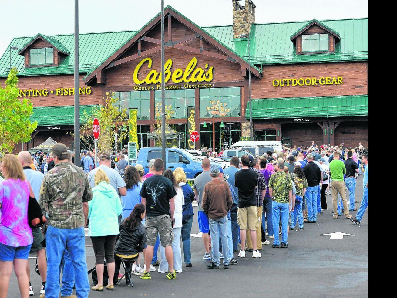huge turnout greets opening day of new cabela s store in bristol virginia roanoke com huge turnout greets opening day of new