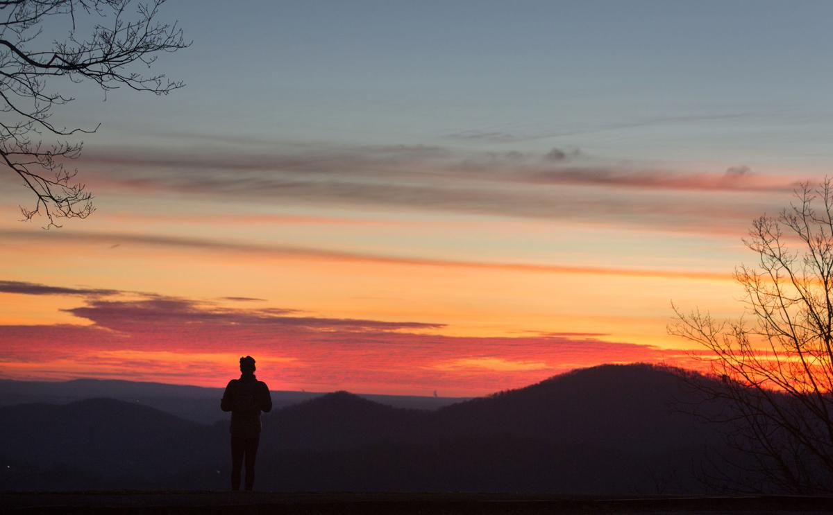 A blue supermoon eclipse sets over Roanoke Gallery