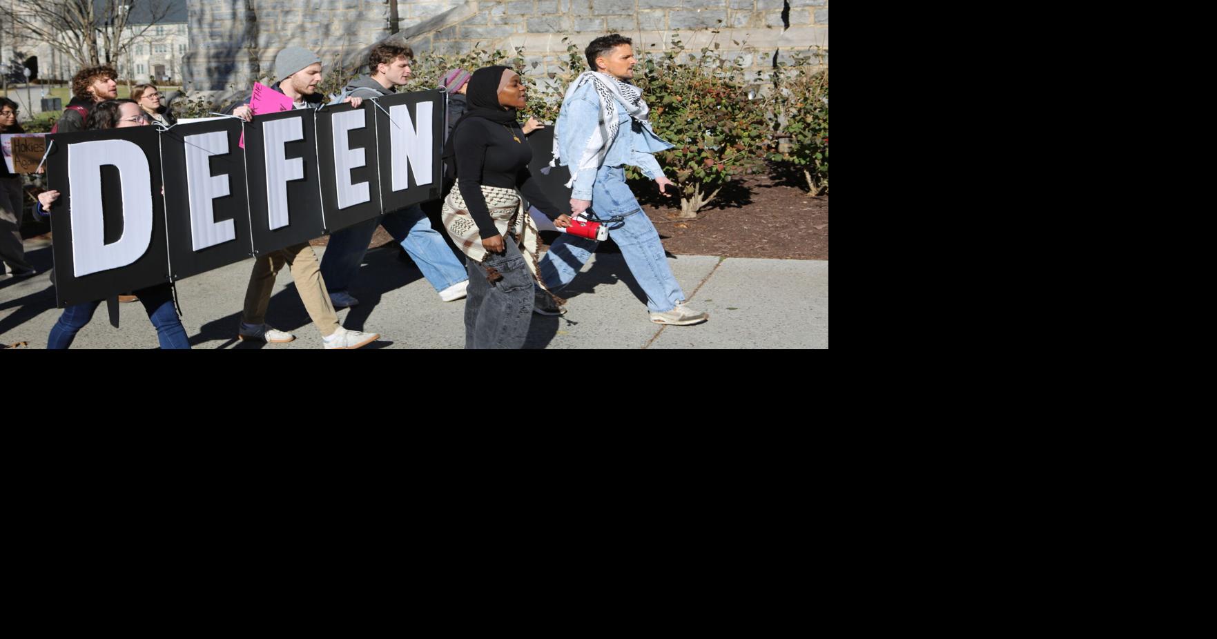 Virginia Tech students protest as officials review DEI cuts