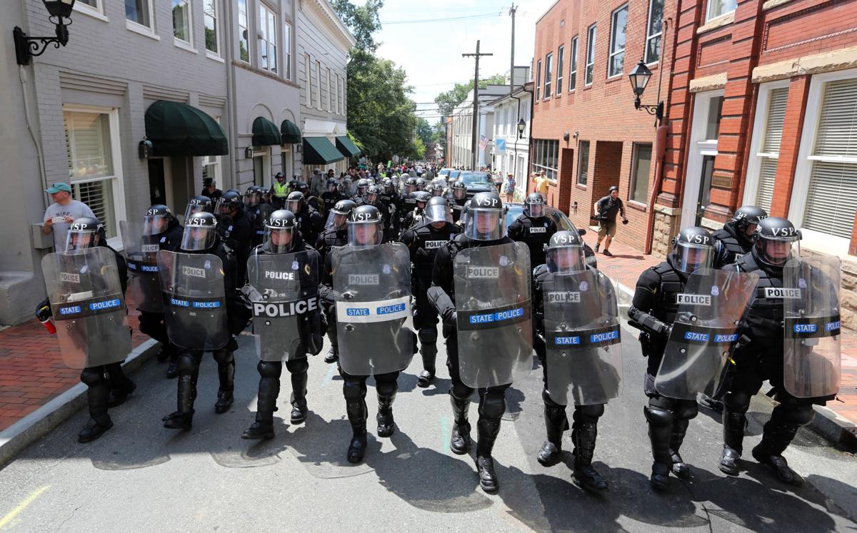 State police at Unite the Right