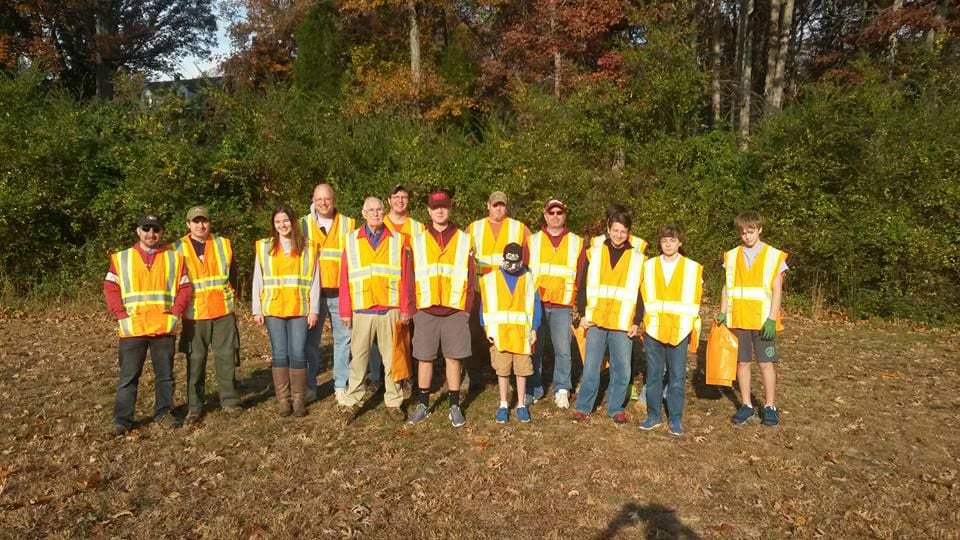 Boy Scout Troop 352 participates in Adopt-A-Highway