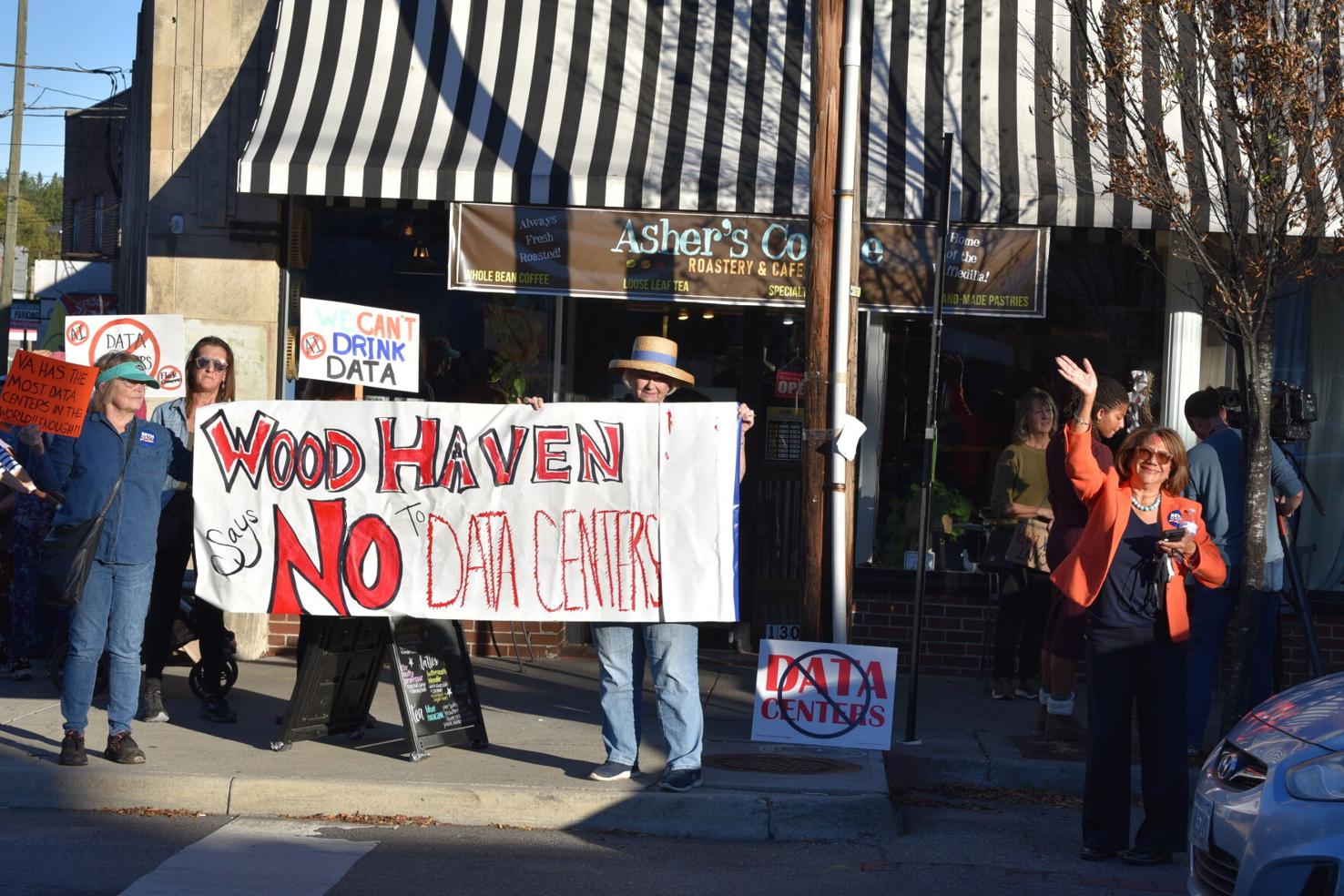 PHOTOS & VIDEO: Roanoke Valley residents rally for data center moratorium