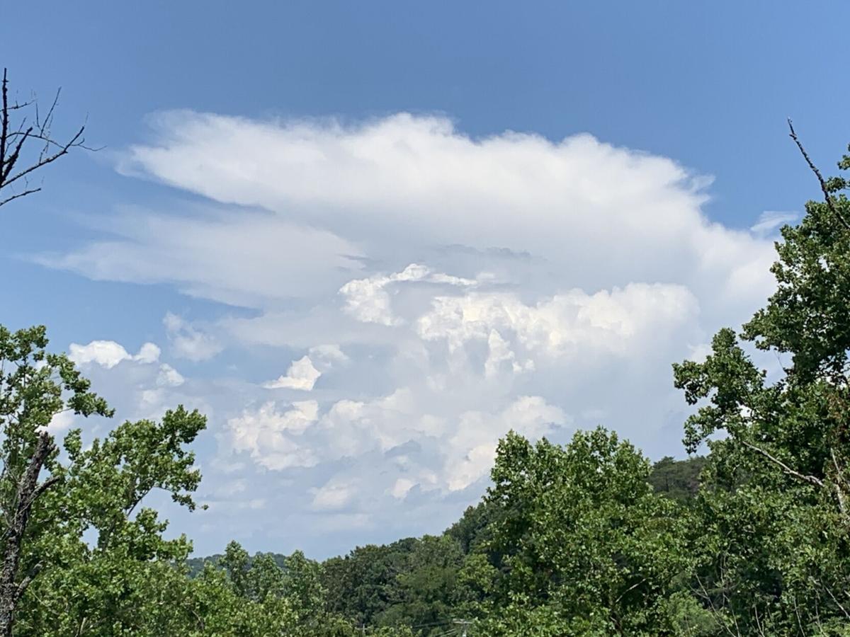 Distant thunderstorm