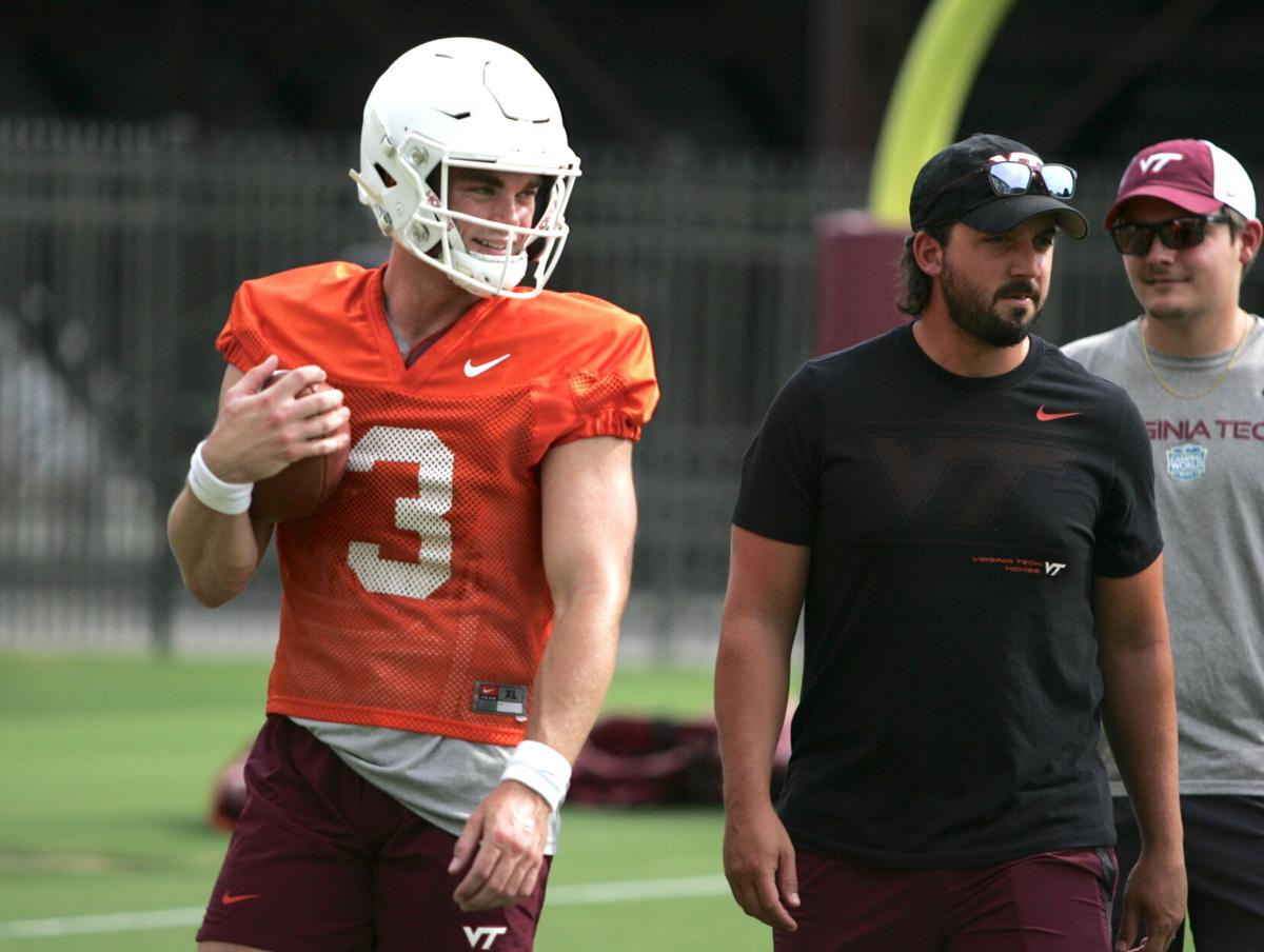 Virginia Tech football practice: Braxton Burmeister