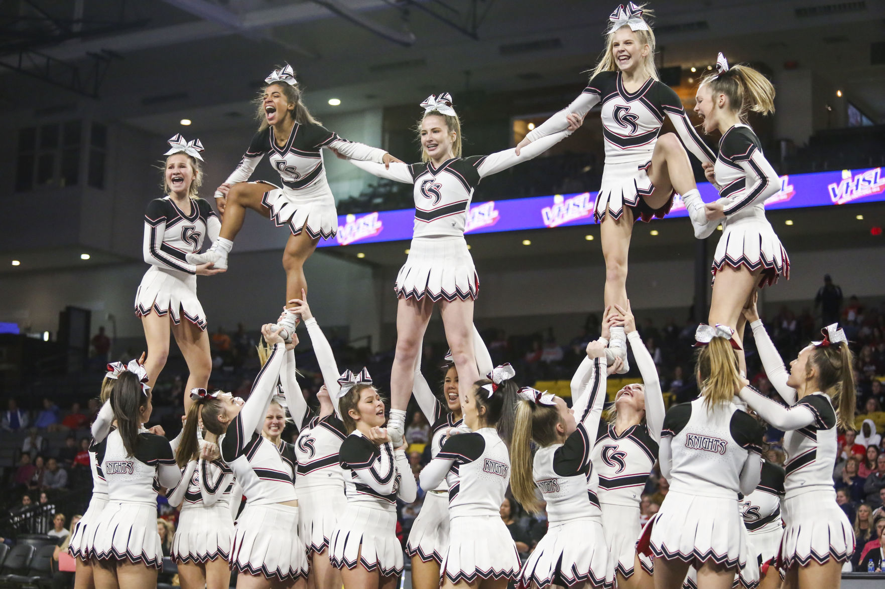 Scenes From The VHSL State Cheer Competition At VCU