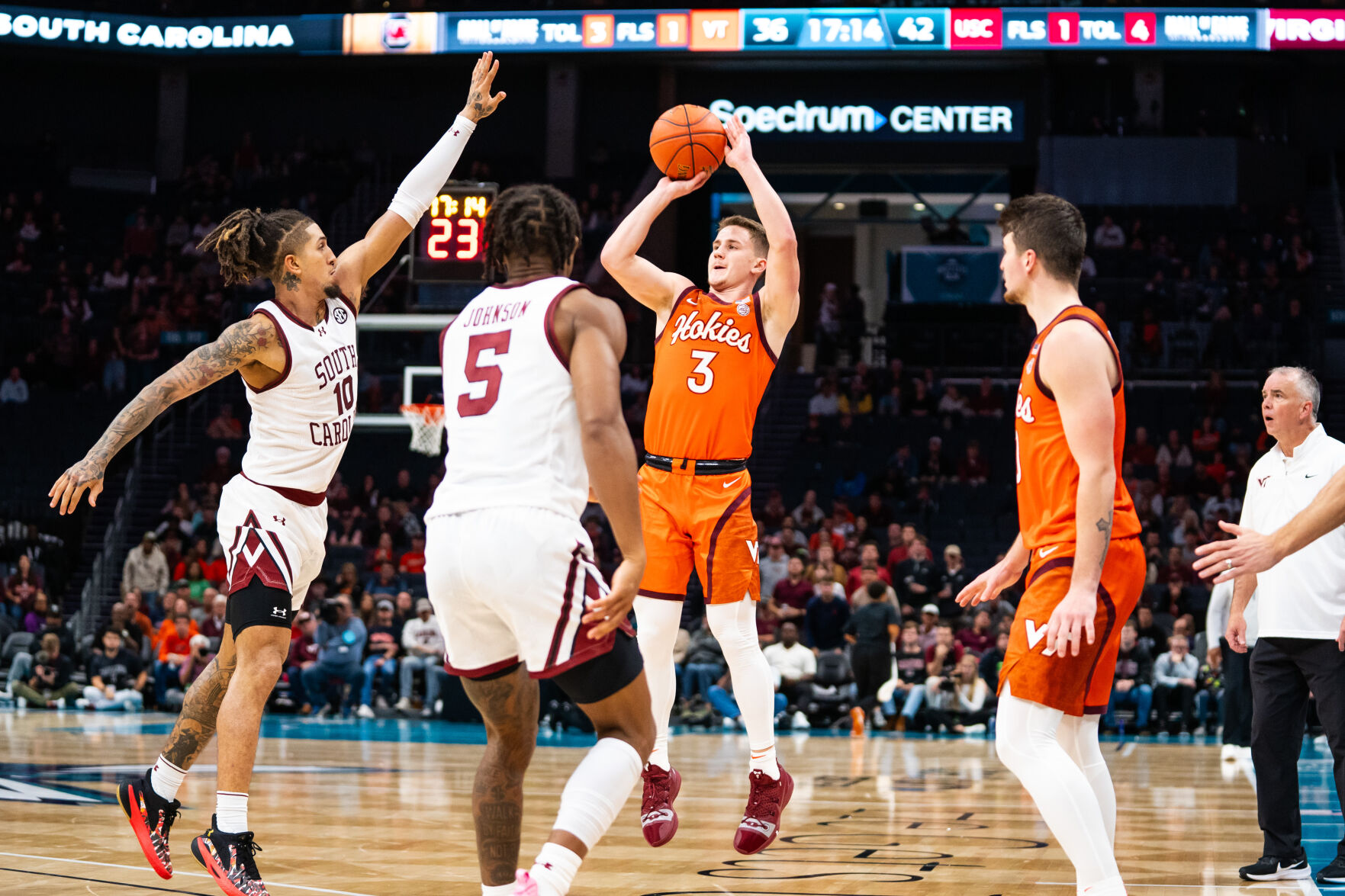 B.J. Mack Lifts South Carolina To Win Over Virginia Tech